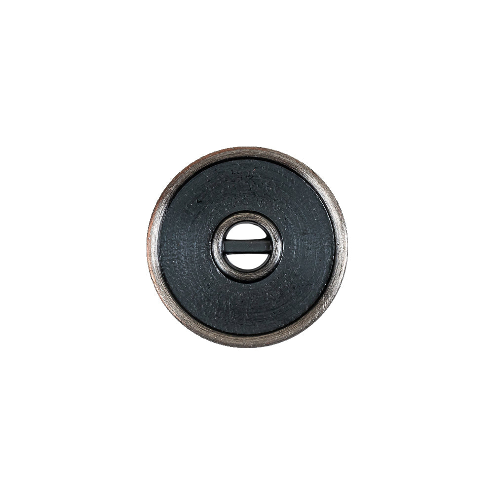 Pewter Textured Narrow Rim 2-Hole Metal Button - 25L/16mm Pewter Textured Narrow Rim 2-Hole Metal Button - 25L/16mm