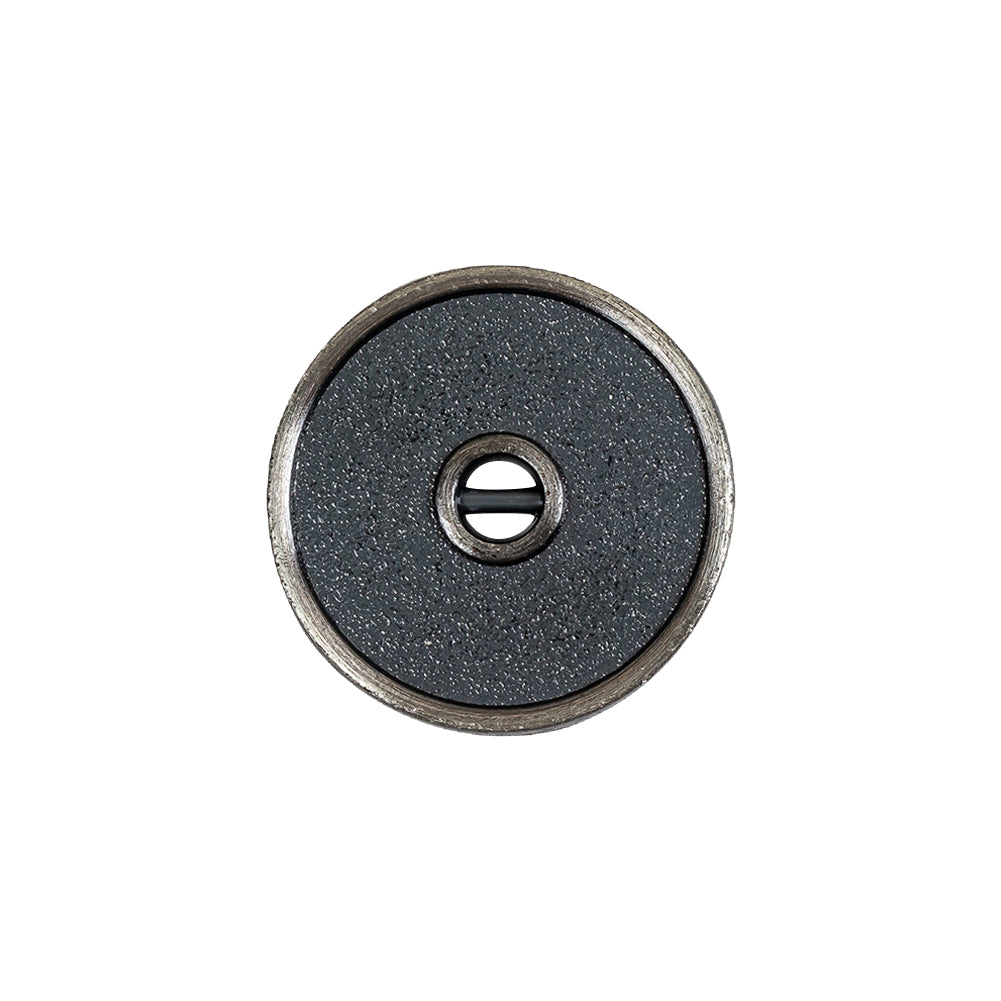 Pewter Textured Narrow Rim 2-Hole Metal Button - 32L/20mm Pewter Textured Narrow Rim 2-Hole Metal Button - 32L/20mm