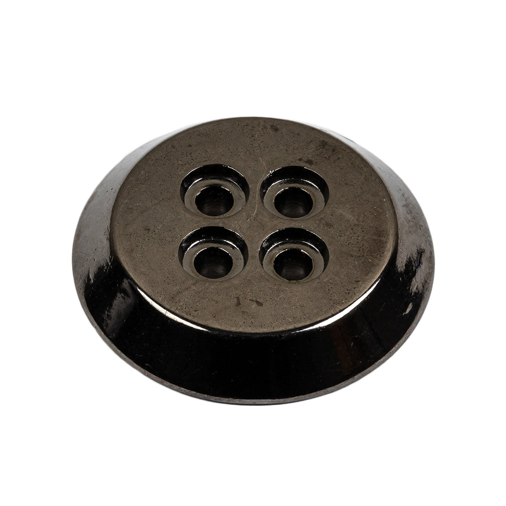Gunmetal Truncated Cone 4 Hole Metal Button - 44L/28mm Folded Gunmetal Truncated Cone 4 Hole Metal Button - 44L/28mm Folded