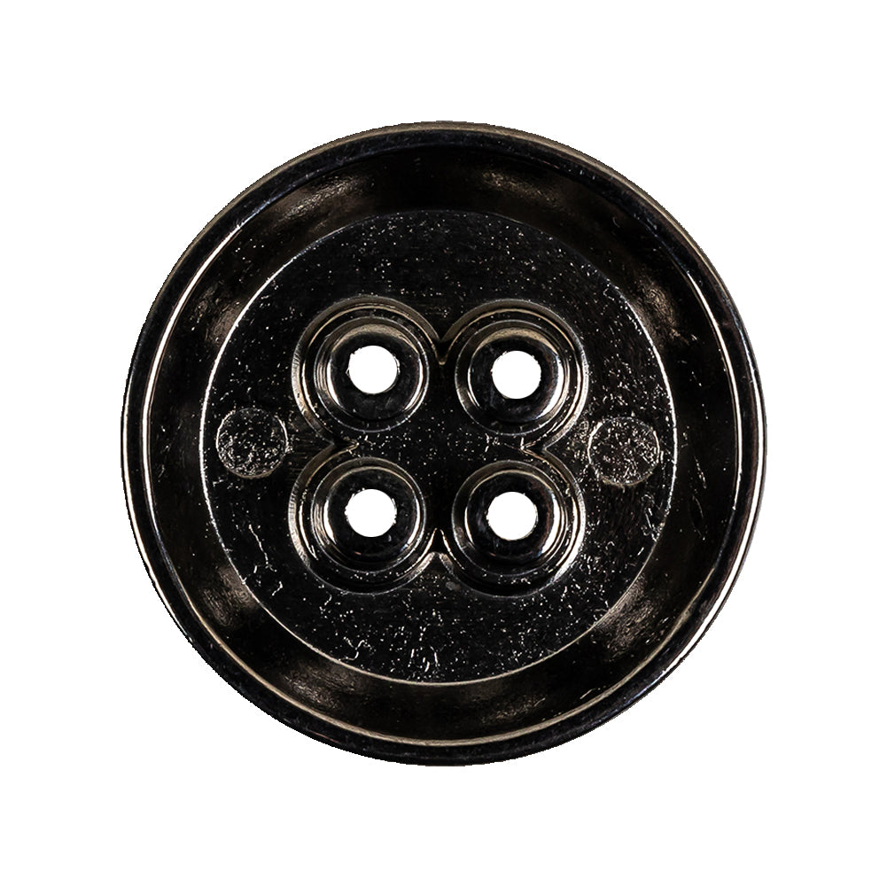 Gunmetal Truncated Cone 4 Hole Metal Button - 44L/28mm Detail Gunmetal Truncated Cone 4 Hole Metal Button - 44L/28mm Detail