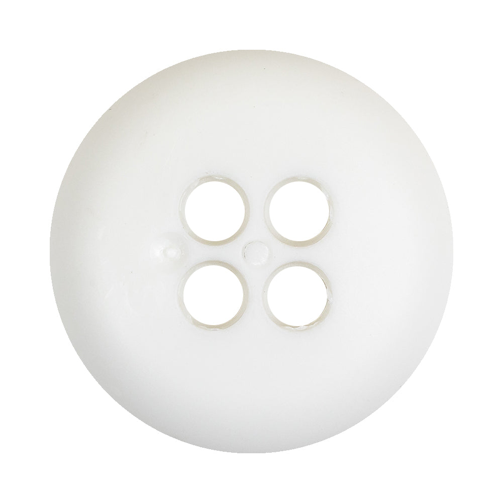 White Bowl Shaped Ribbed Plastic 4 Hole Button - 54L/34mm Detail White Bowl Shaped Ribbed Plastic 4 Hole Button - 54L/34mm Detail