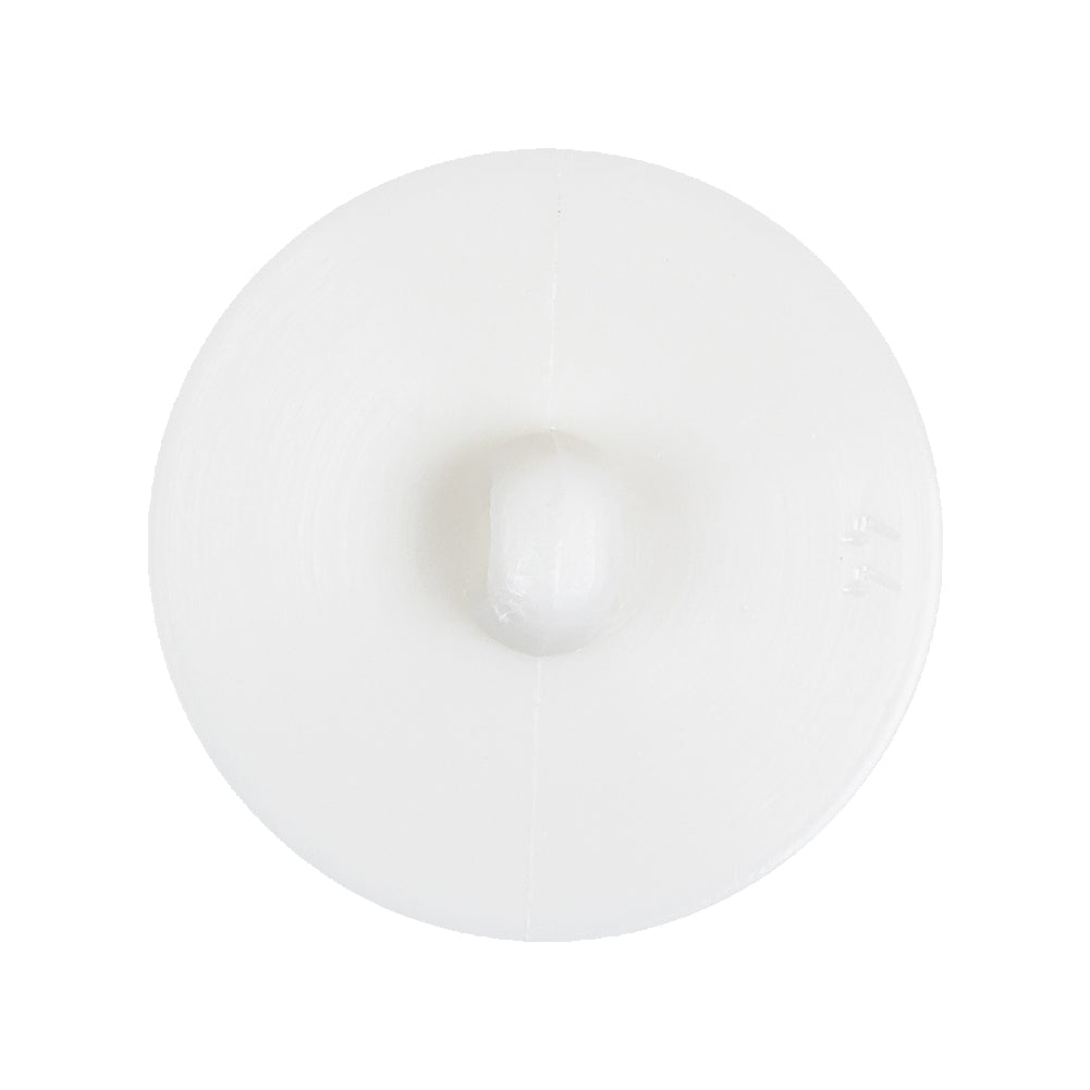 White Waves Rope Rim Shank Back Plastic Button - 44L/28mm Detail White Waves Rope Rim Shank Back Plastic Button - 44L/28mm Detail