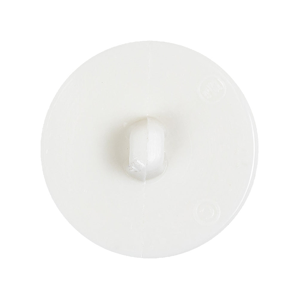 White Square in Circle Etched Shank Back Plastic Button - 44L/28mm Detail White Square in Circle Etched Shank Back Plastic Button - 44L/28mm Detail