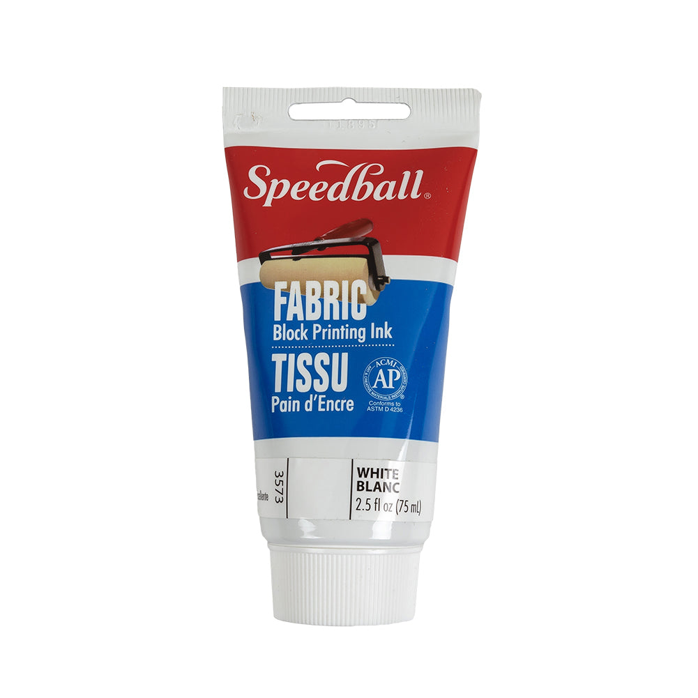 Speedball White Fabric Block Printing Ink - 2.5 fl oz Speedball White Fabric Block Printing Ink - 2.5 fl oz