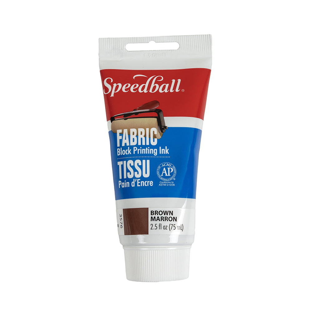 Speedball Brown Fabric Block Printing Ink - 2.5 fl oz Speedball Brown Fabric Block Printing Ink - 2.5 fl oz