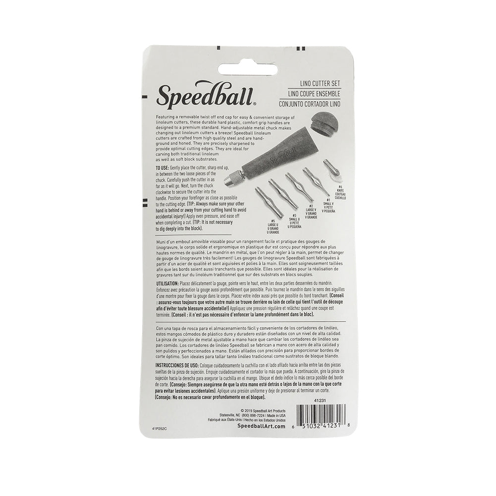 Speedball Lino Cutter Set - 6 pc Detail Speedball Lino Cutter Set - 6 pc Detail