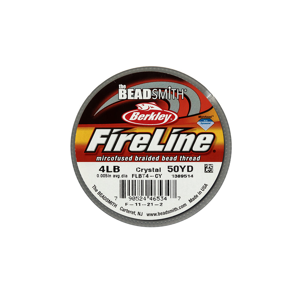 Fireline 4lb Microfused Braided Bead Thread - 50yd Spool - Crystal Fireline 4lb Microfused Braided Bead Thread - 50yd Spool - Crystal