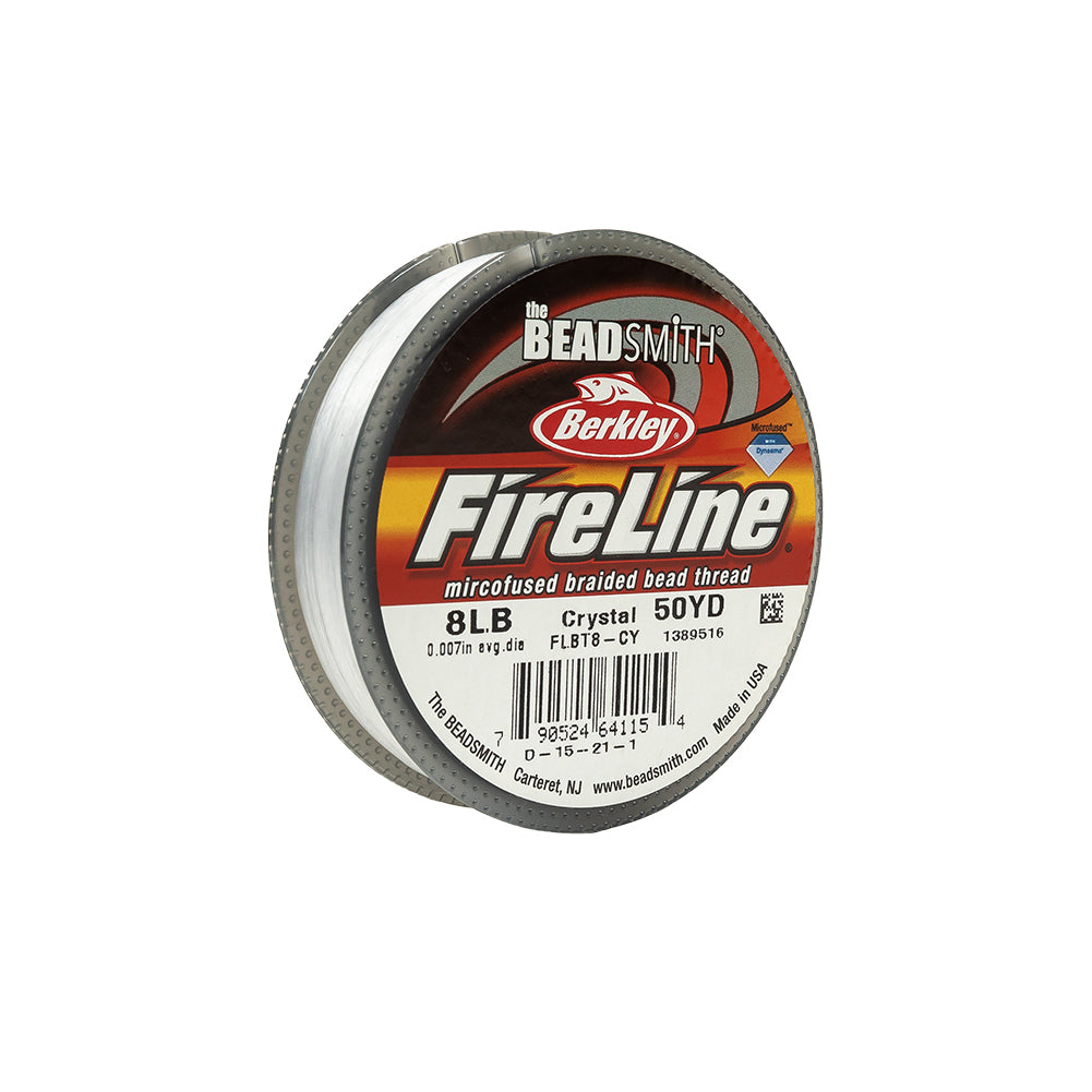 Fireline 8lb Microfused Braided Bead Thread - 50yd Spool - Crystal Detail Fireline 8lb Microfused Braided Bead Thread - 50yd Spool - Crystal Detail