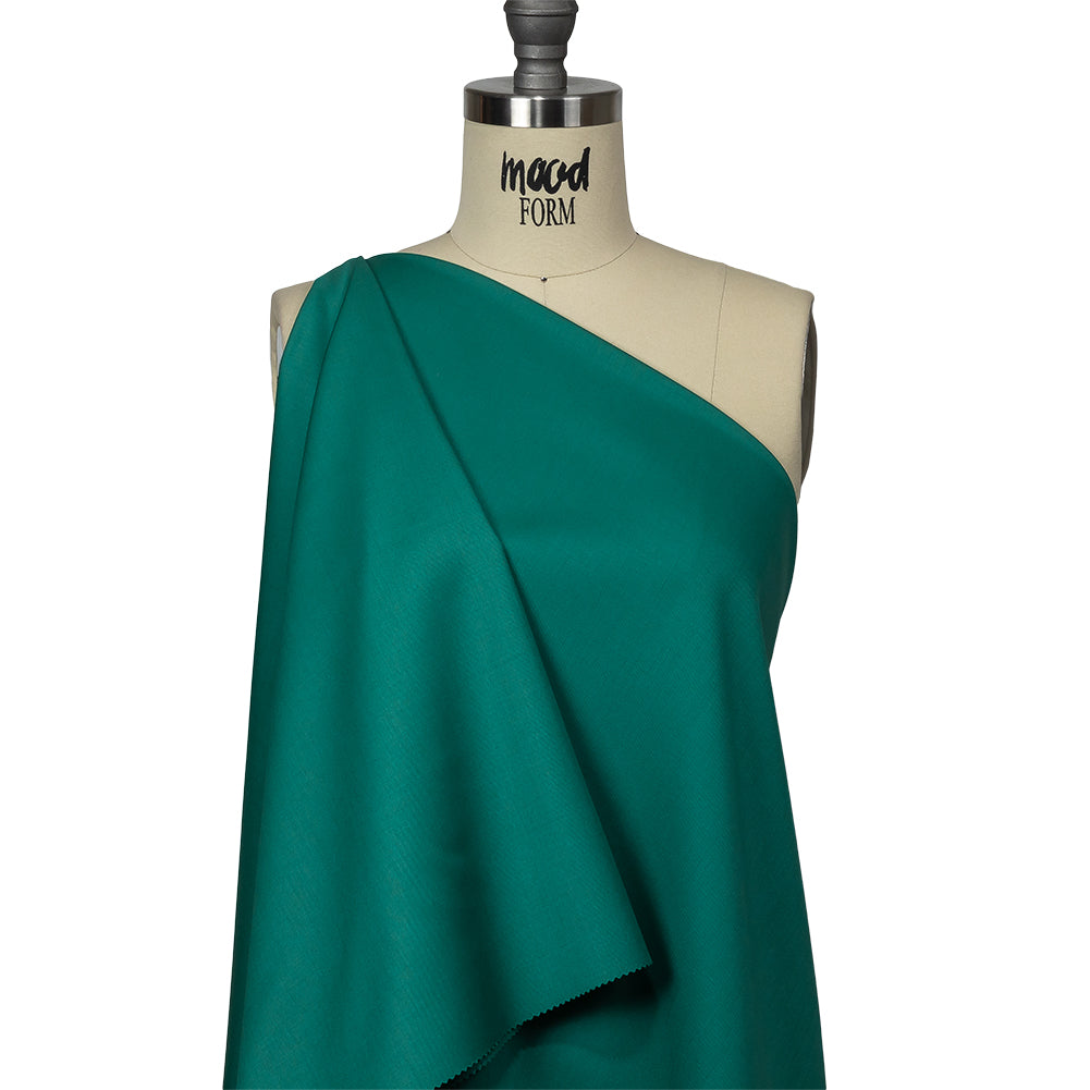 Super 120 Merino Wool Suiting - Teal Blue - Finn Collection Super 120 Merino Wool Suiting - Teal Blue - Finn Collection