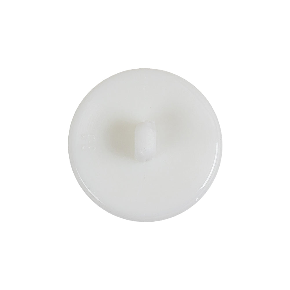 Italian White Anchor Embossed Shank Back Button - 36L/23mm Detail Italian White Anchor Embossed Shank Back Button - 36L/23mm Detail