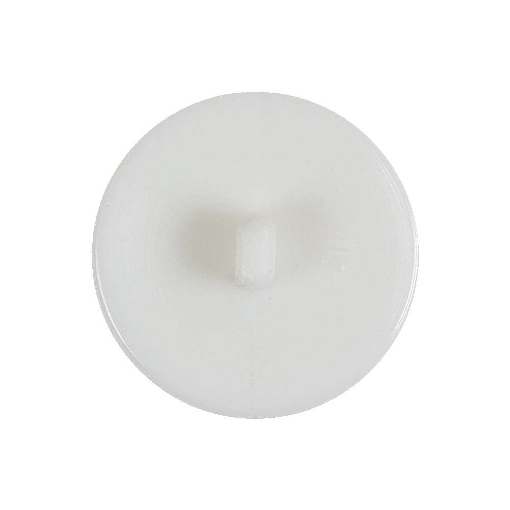 Italian White Anchor Embossed Shank Back Button - 40L/25.5mm Detail Italian White Anchor Embossed Shank Back Button - 40L/25.5mm Detail