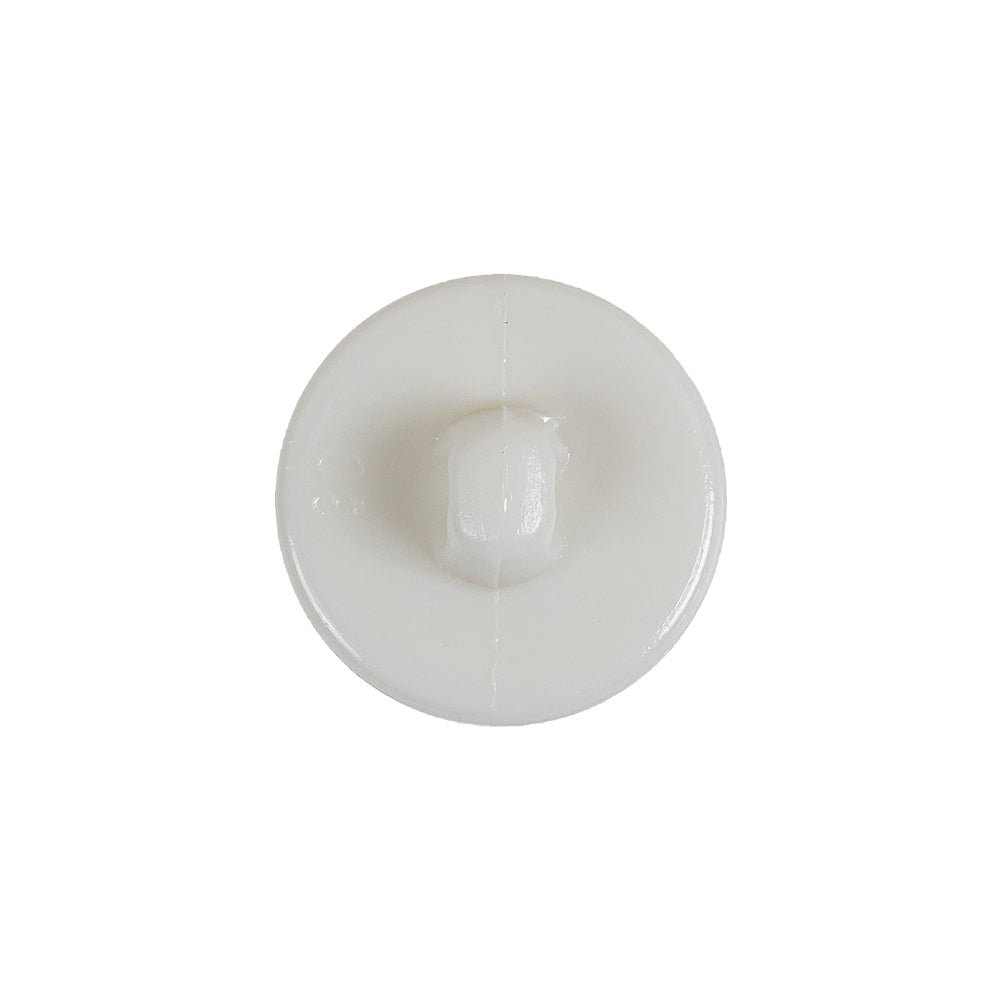 Italian White Floral Etched Shank Back Button - 30L/19mm Detail Italian White Floral Etched Shank Back Button - 30L/19mm Detail