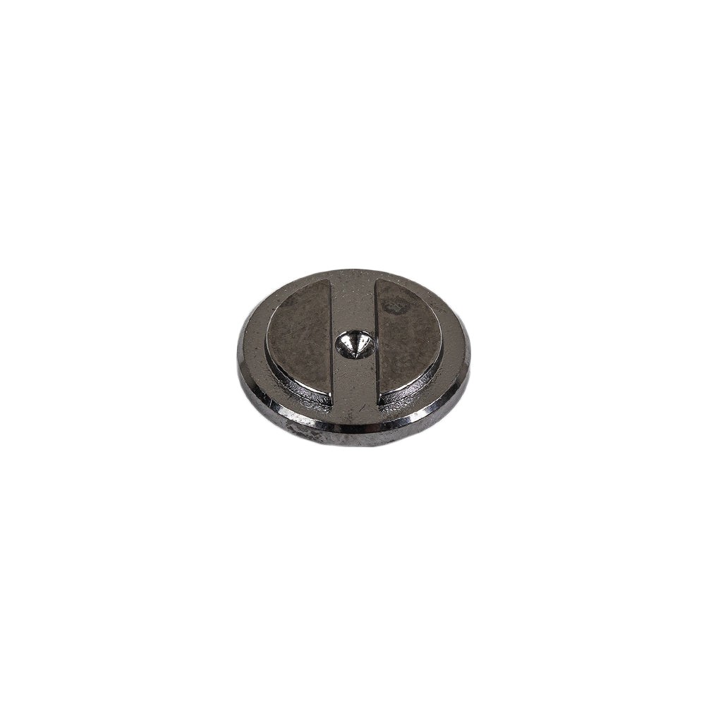 Gunmetal Gray Metallic Screw Head Shank Back Plastic Button - 20L/12.5mm Folded Gunmetal Gray Metallic Screw Head Shank Back Plastic Button - 20L/12.5mm Folded
