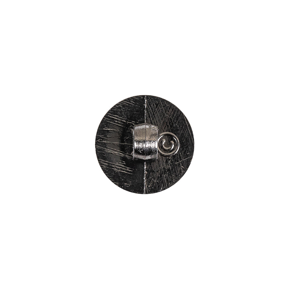 Gunmetal Gray Metallic Screw Head Shank Back Plastic Button - 20L/12.5mm Detail Gunmetal Gray Metallic Screw Head Shank Back Plastic Button - 20L/12.5mm Detail