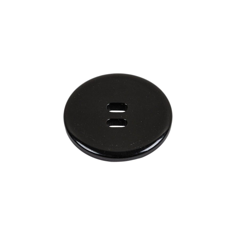 Black Oval Eye 2-Hole Plastic Saucer Button - 32L/20mm Folded Black Oval Eye 2-Hole Plastic Saucer Button - 32L/20mm Folded