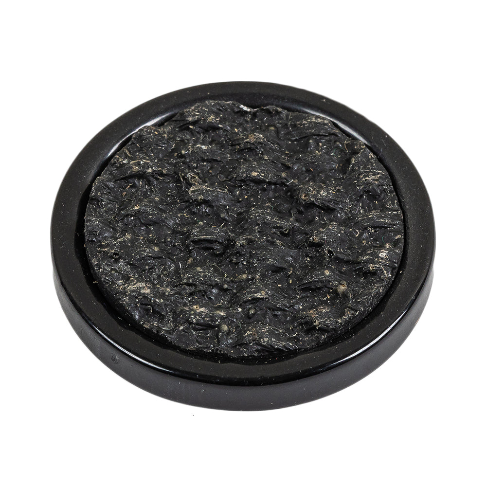 Black Rock Textured Self Back Plastic Button - 54L/34mm Folded Black Rock Textured Self Back Plastic Button - 54L/34mm Folded