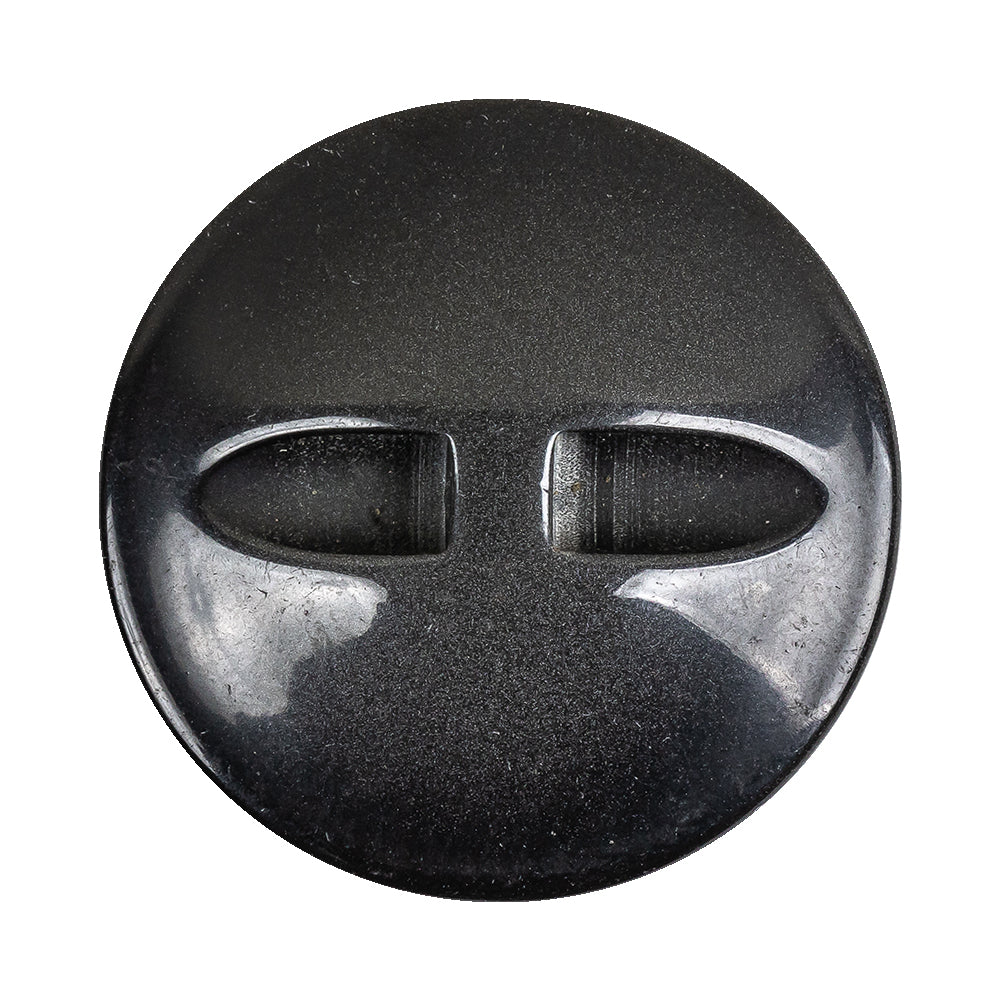 Black Rock Textured Self Back Plastic Button - 54L/34mm Detail Black Rock Textured Self Back Plastic Button - 54L/34mm Detail