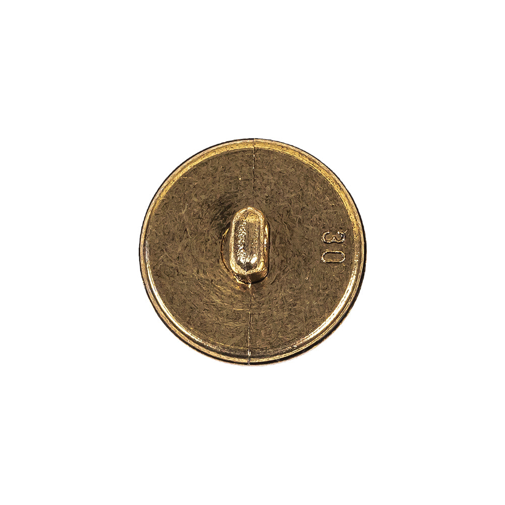 Gold Fancy Faceted Shank Back Plastic Button - 30L/19mm Detail Gold Fancy Faceted Shank Back Plastic Button - 30L/19mm Detail