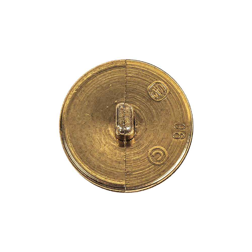 Gold Fancy Faceted Shank Back Plastic Button - 36L/23mm Detail Gold Fancy Faceted Shank Back Plastic Button - 36L/23mm Detail