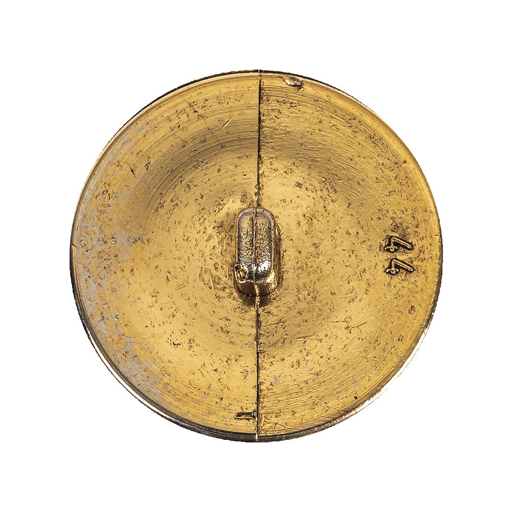 Gold Fancy Faceted Shank Back Plastic Button - 44L/28mm Detail Gold Fancy Faceted Shank Back Plastic Button - 44L/28mm Detail