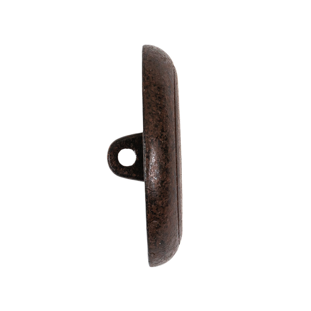 Italian Rusted Iron Shank Back Metal Button - 44L/28mm Folded Italian Rusted Iron Shank Back Metal Button - 44L/28mm Folded