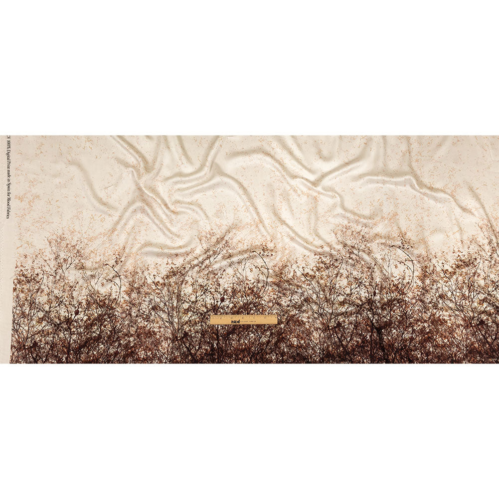 Rayon Challis - Brown Tree Branches - Celestial Canopy Print - Mood Exclusive Serengeti Collection Drape Rayon Challis - Brown Tree Branches - Celestial Canopy Print - Mood Exclusive Serengeti Collection Drape