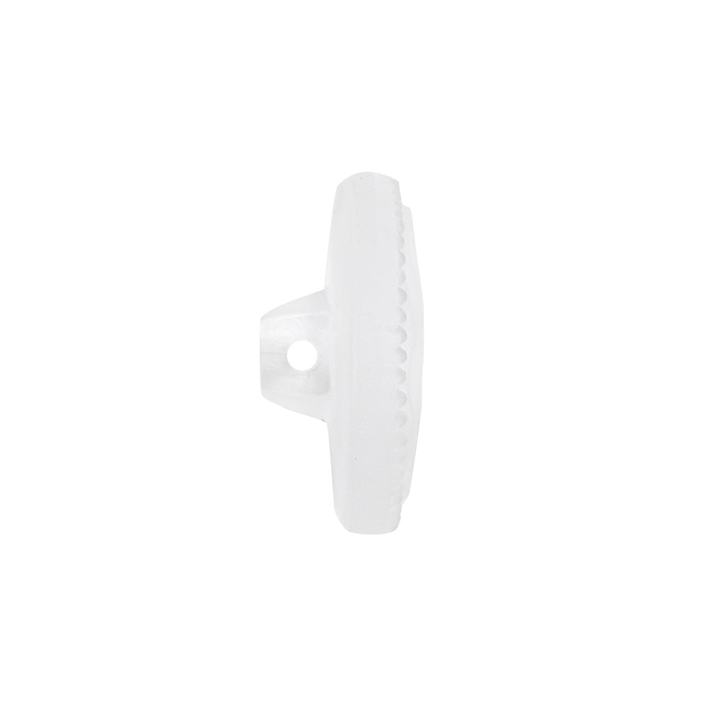 Transparent Molded Shank Back Plastic Button - 36L/23mm Folded Transparent Molded Shank Back Plastic Button - 36L/23mm Folded