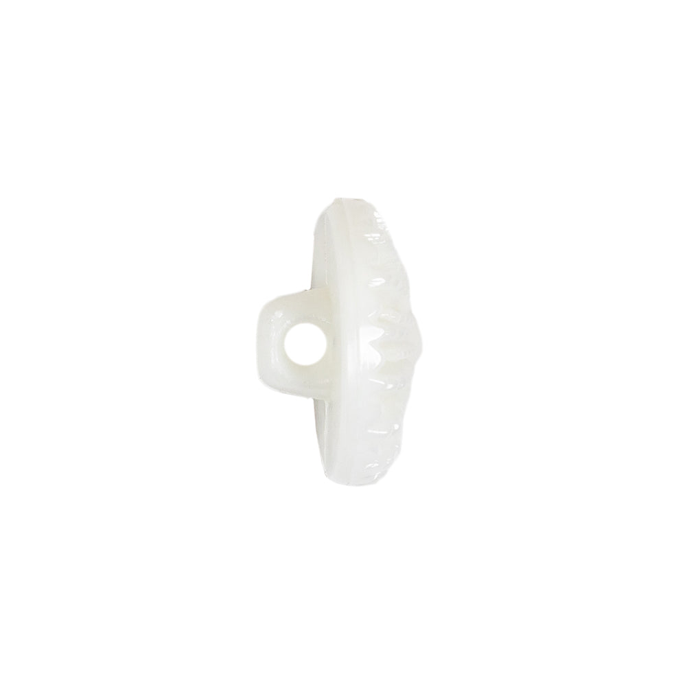 White Rays Molded Shank Back Plastic Button - 30L/19mm Folded White Rays Molded Shank Back Plastic Button - 30L/19mm Folded