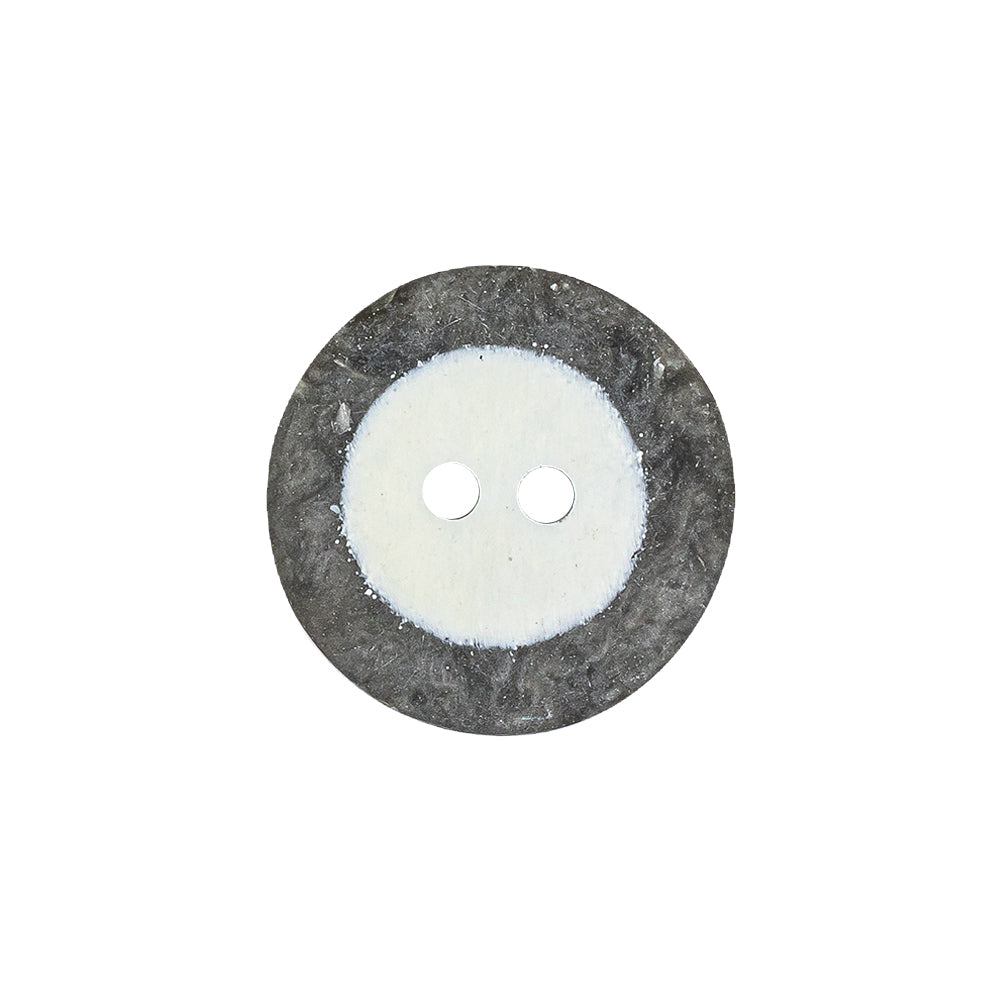 Italian Gray Striated Stone Look 2 Hole Plastic Button - 32L/20mm Detail Italian Gray Striated Stone Look 2 Hole Plastic Button - 32L/20mm Detail