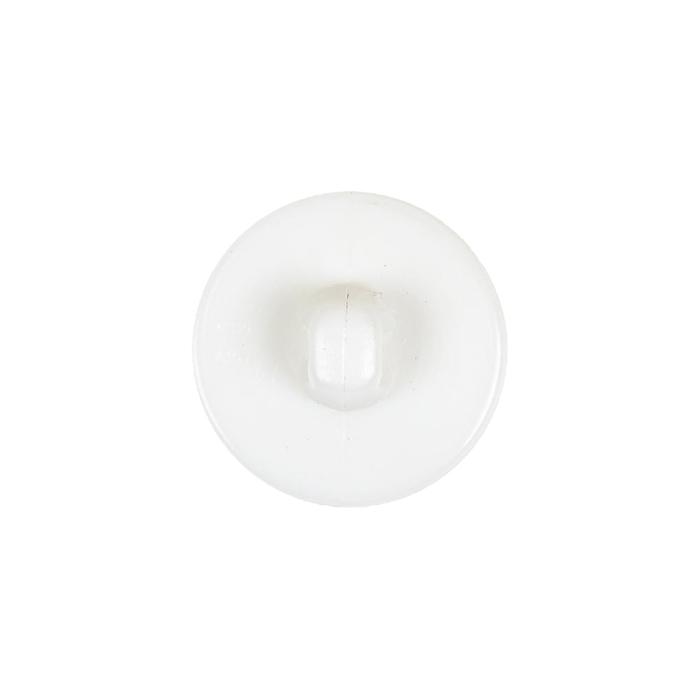 Italian White Faceted Center Floral Molded Shank Back Plastic Button - 30L/19mm Detail Italian White Faceted Center Floral Molded Shank Back Plastic Button - 30L/19mm Detail