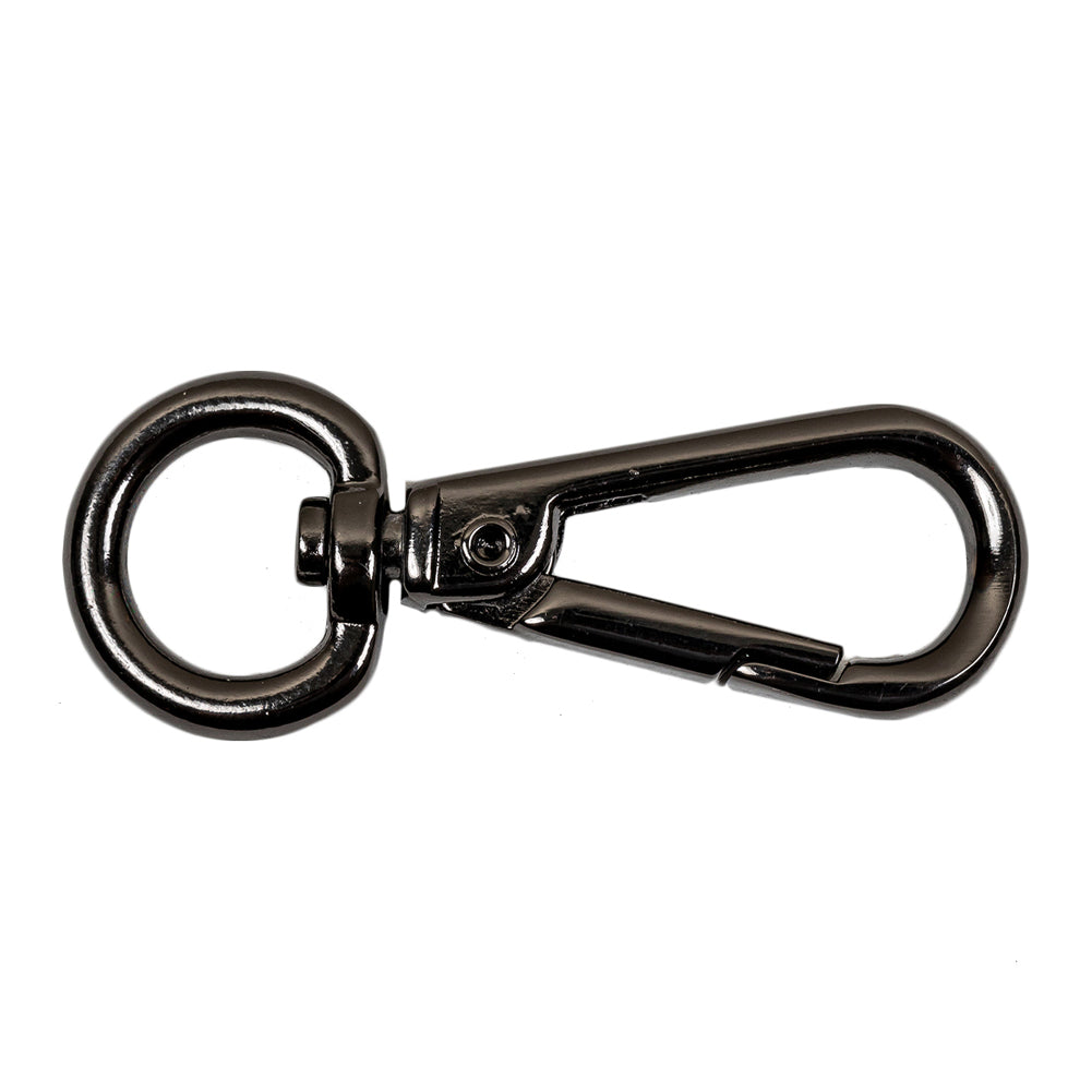 Gunmetal Clasp Closure with Round Swivel Bottom - 2" X 0.75" Gunmetal Clasp Closure with Round Swivel Bottom - 2" X 0.75"