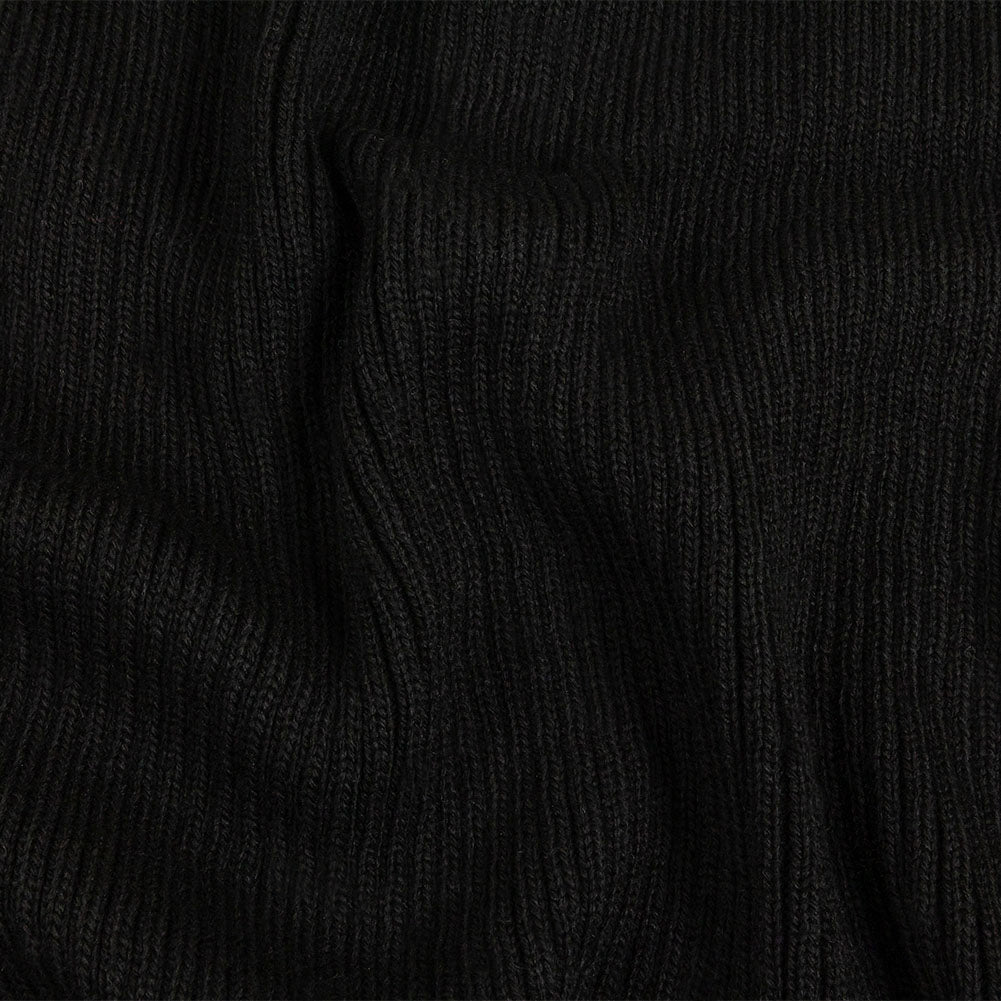 Alta Black 2x2 Ribbed Chunky Sweater Knit Alta Black 2x2 Ribbed Chunky Sweater Knit