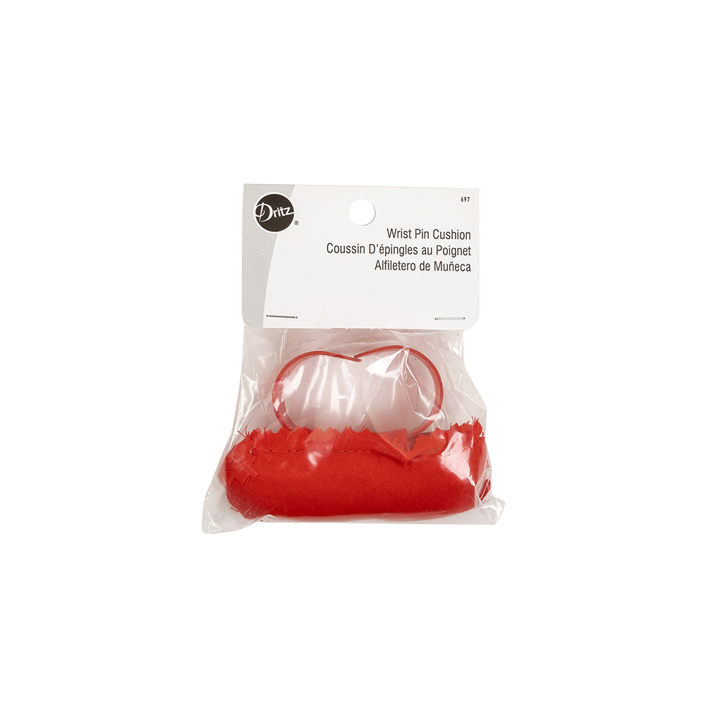 Dritz Large Red Wrist Pin Cushion Folded Dritz Large Red Wrist Pin Cushion Folded