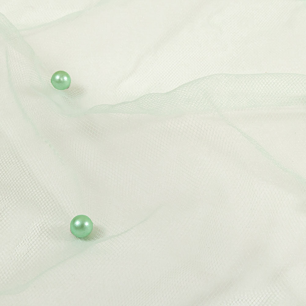 Beaded Tulle - Aqua - Sylvie Collection - Detail Beaded Tulle - Aqua - Sylvie Collection - Detail