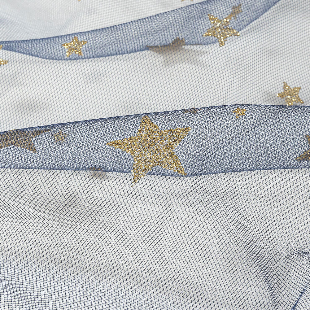 Starry Glitter Tulle - Bright Navy - Detail Starry Glitter Tulle - Bright Navy - Detail