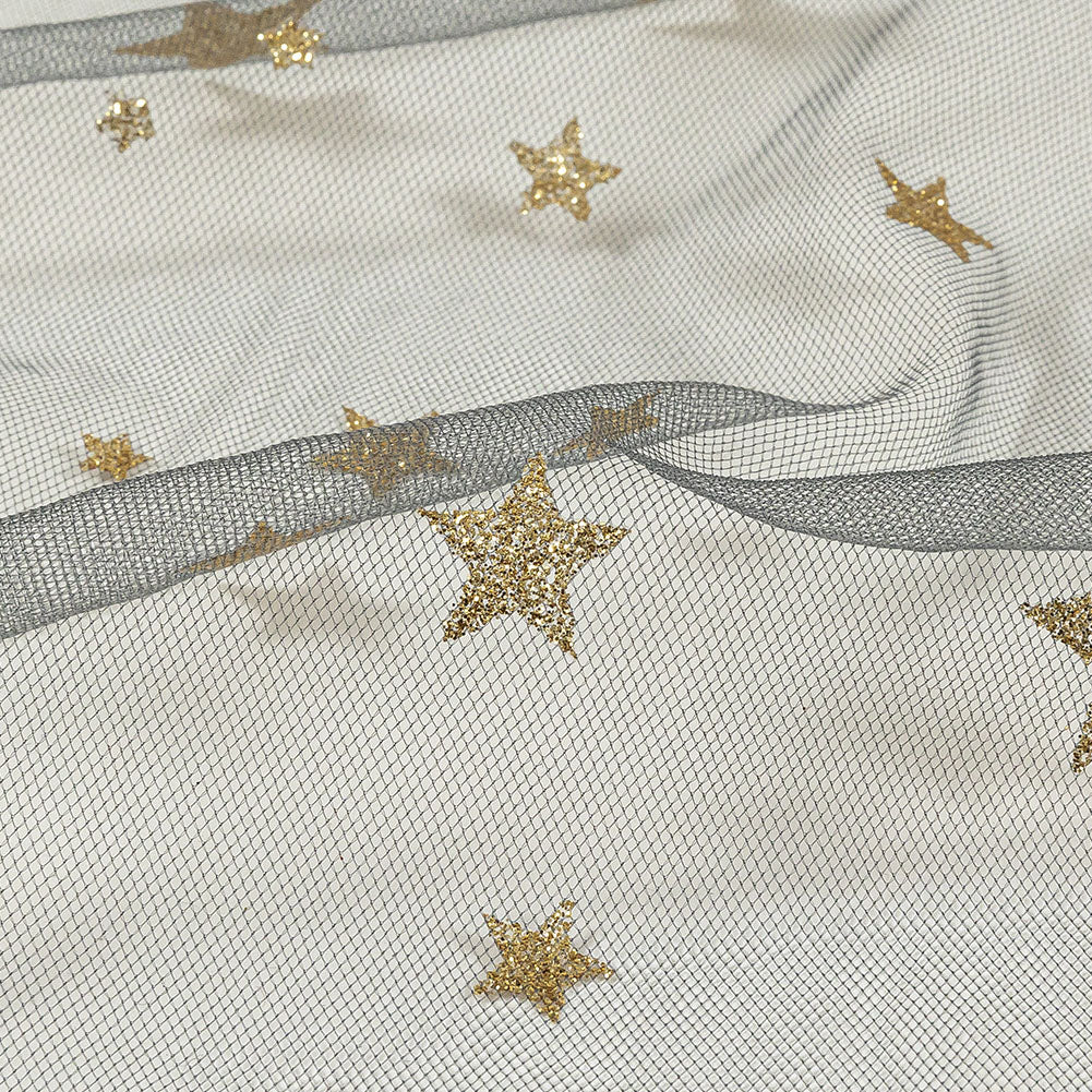 Starry Glitter Tulle - Storm Starry Glitter Tulle - Storm