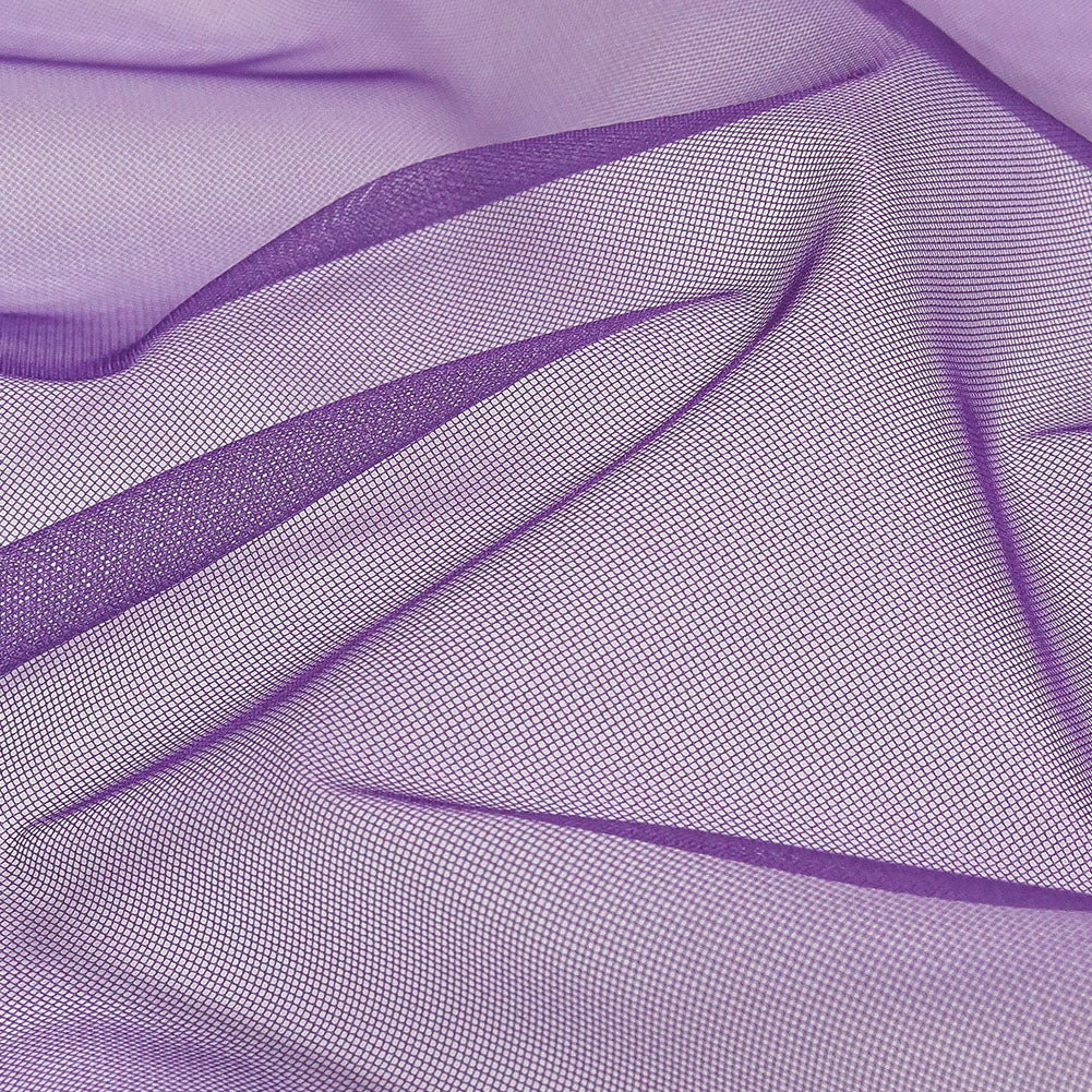Ombre Stripes Shadow Tulle - Blue and Heliotrope - Detail Ombre Stripes Shadow Tulle - Blue and Heliotrope - Detail