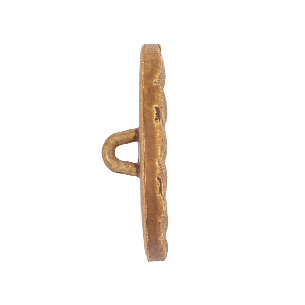 Light Wood Basketweave Shank Back Plastic Button - 44L/28mm Folded Light Wood Basketweave Shank Back Plastic Button - 44L/28mm Folded