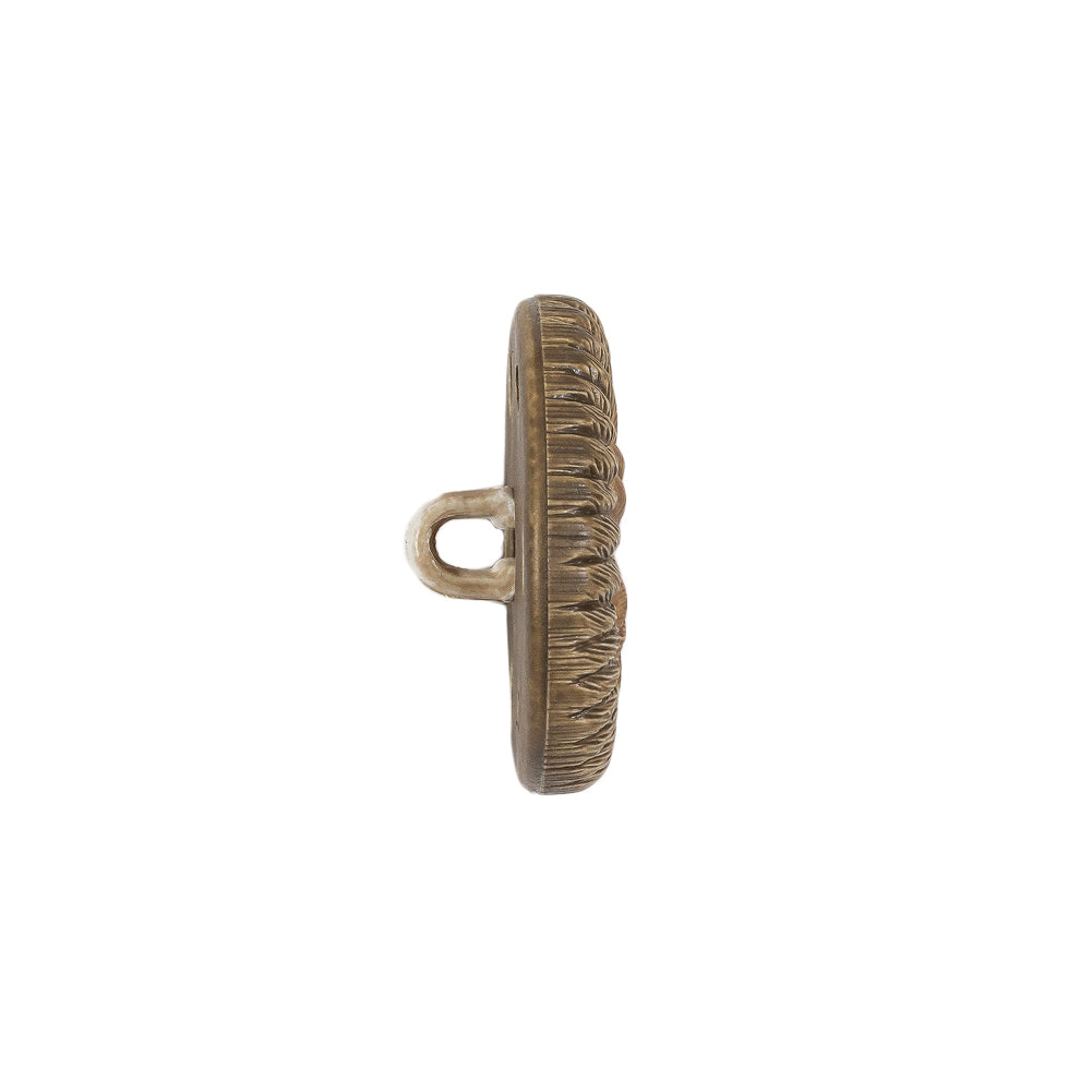 Beige and Olive Star Rope Textured Shank Back Plastic Button - 32L/20mm Folded Beige and Olive Star Rope Textured Shank Back Plastic Button - 32L/20mm Folded