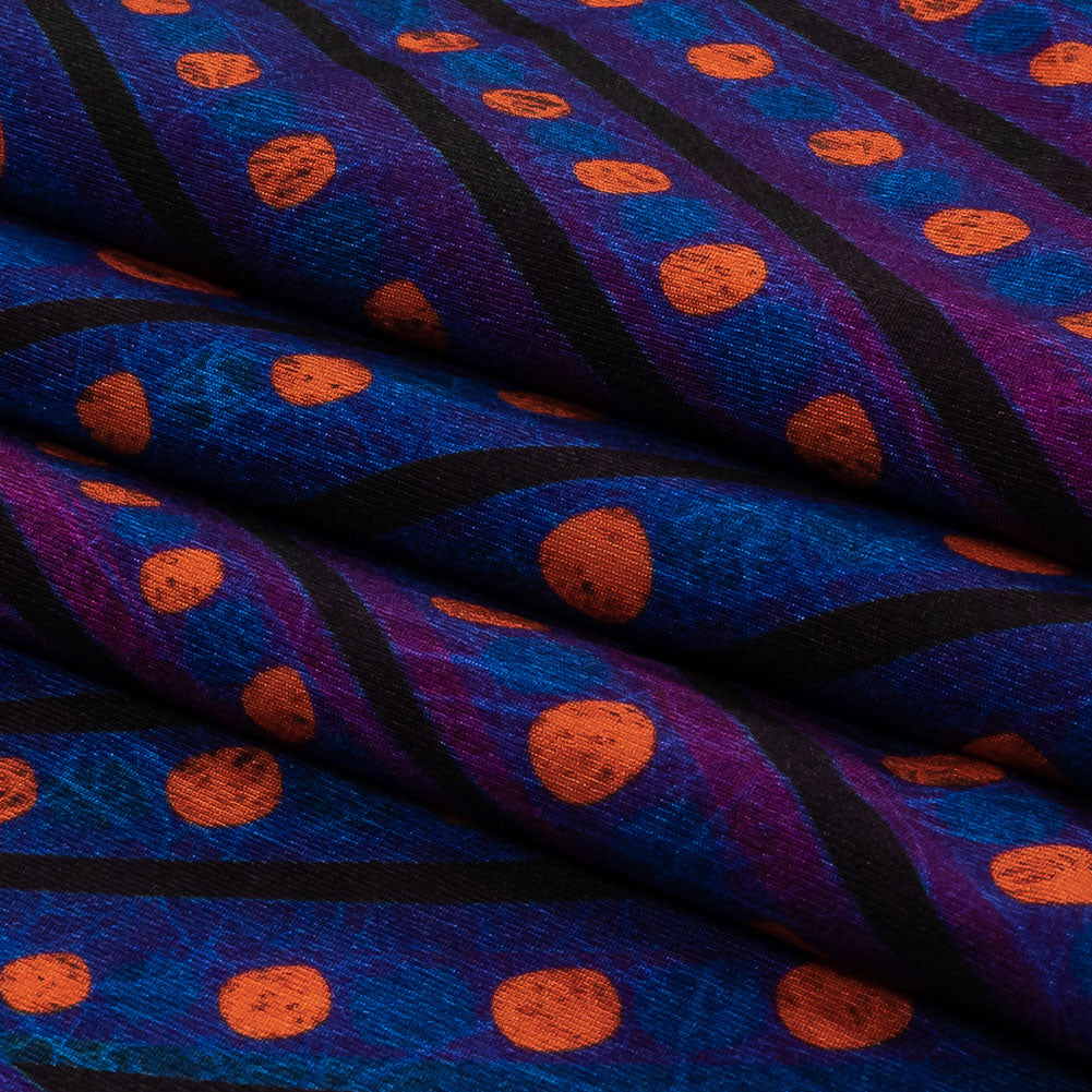 Purple, Limoges Blue and Orangeade Art Deco Feathers UV Protective Compression Swimwear Tricot with Aloe Vera Microcapsules Purple, Limoges Blue and Orangeade Art Deco Feathers UV Protective Compression Swimwear Tricot with Aloe Vera Microcapsules