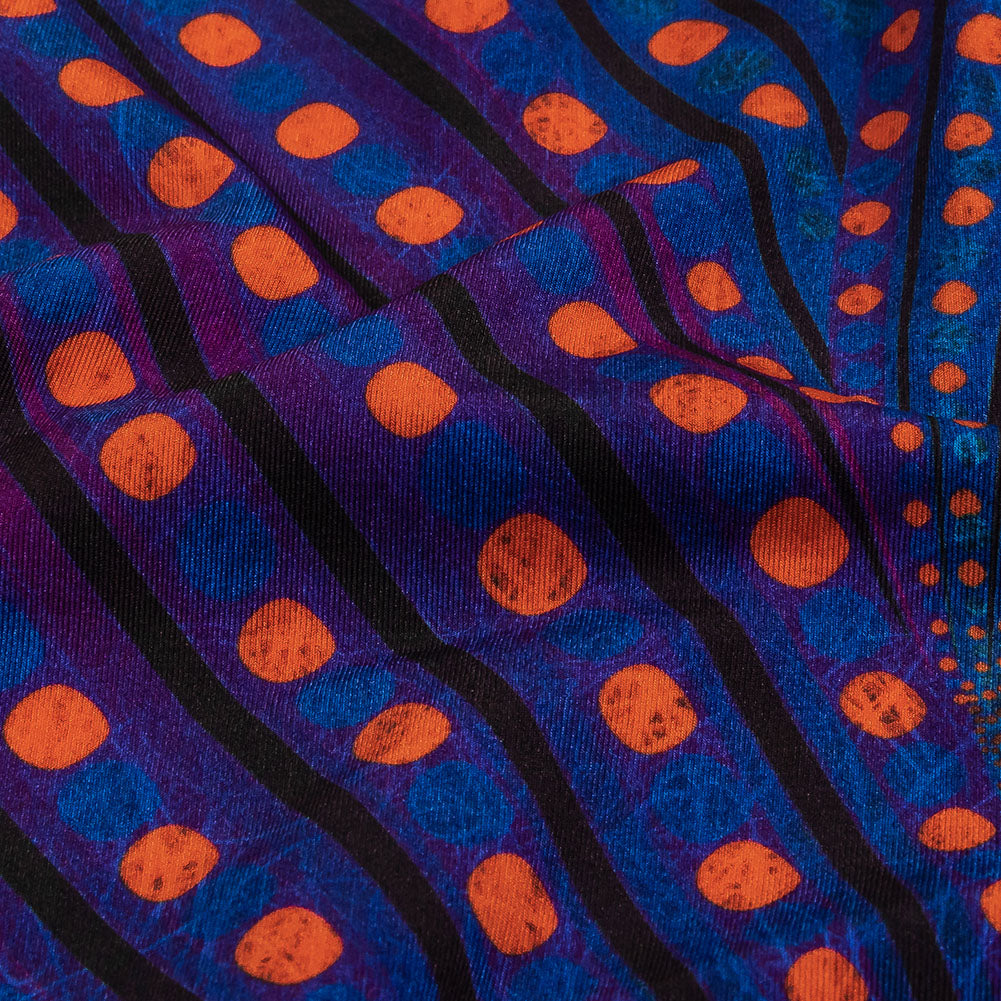 Purple, Limoges Blue and Orangeade Art Deco Feathers UV Protective Compression Swimwear Tricot with Aloe Vera Microcapsules Purple, Limoges Blue and Orangeade Art Deco Feathers UV Protective Compression Swimwear Tricot with Aloe Vera Microcapsules