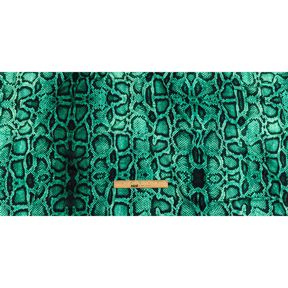 Compression Swimwear Tricot, UV Protective with Aloe Vera Microcapsules - Jade Python Skin - Caye Collection - Full Compression Swimwear Tricot, UV Protective with Aloe Vera Microcapsules - Jade Python Skin - Caye Collection - Full
