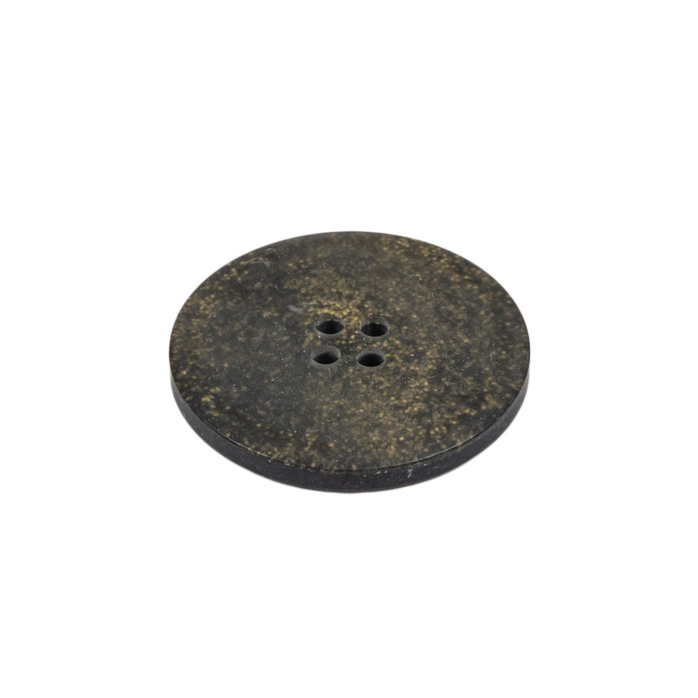 Black and Gold Glitter 4-Hole Plastic Button - 36L/23mm Folded Black and Gold Glitter 4-Hole Plastic Button - 36L/23mm Folded