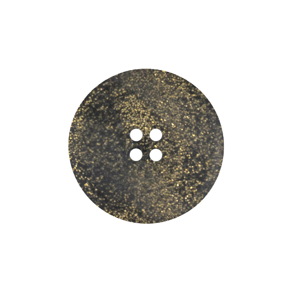 Black and Gold Glitter 4-Hole Plastic Button - 36L/23mm Black and Gold Glitter 4-Hole Plastic Button - 36L/23mm