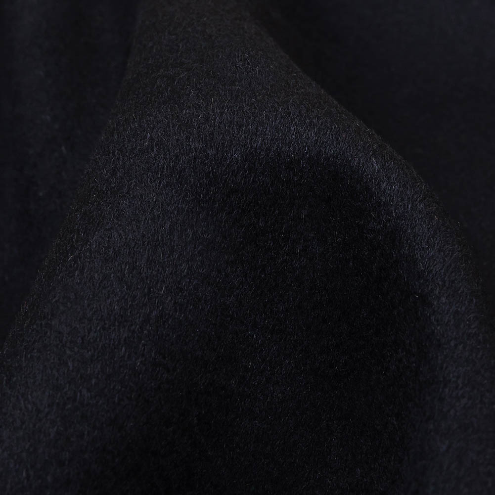 Night Sky Brushed Wool Double Cloth Coating Detail Night Sky Brushed Wool Double Cloth Coating Detail