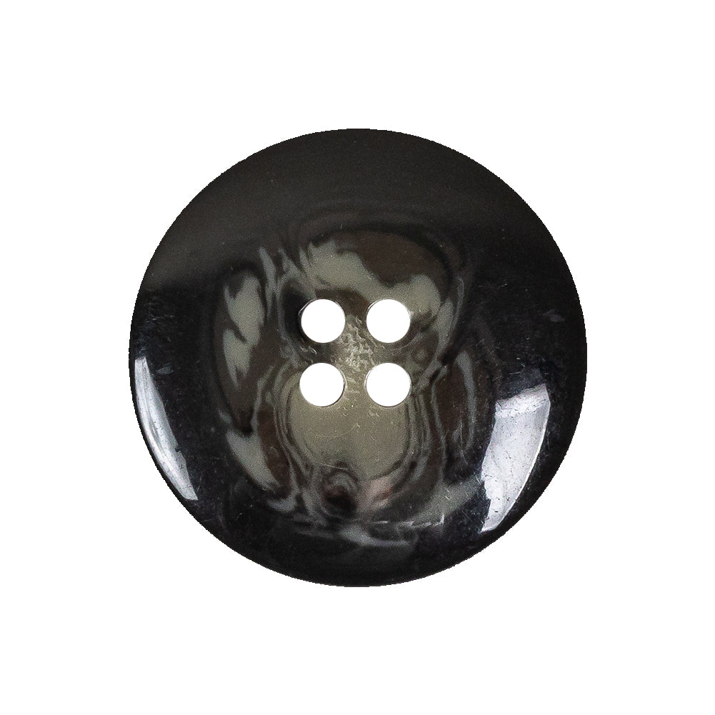 Black, Stone Gray and Beige Translucent Swirls 4-Hole Plastic Button - 40L/25.5mm Detail Black, Stone Gray and Beige Translucent Swirls 4-Hole Plastic Button - 40L/25.5mm Detail