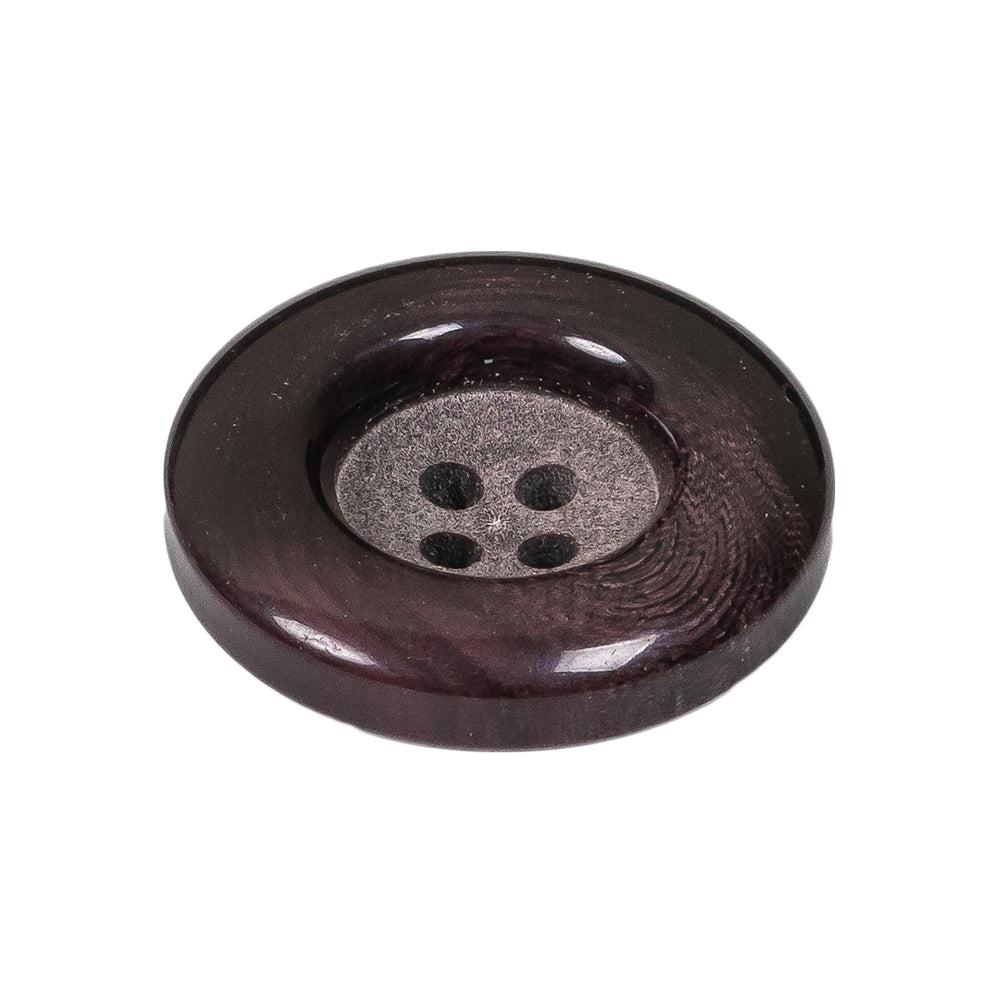 Port Royale Chunky Rolled Rim 4-Hole Plastic Button - 42L/27mm Folded Port Royale Chunky Rolled Rim 4-Hole Plastic Button - 42L/27mm Folded