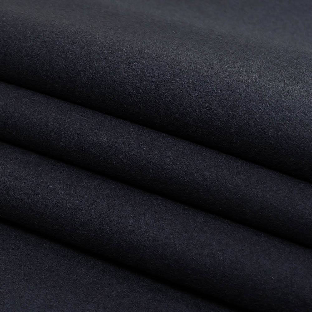 Night Sky Brushed Wool Twill Double Cloth Coating Folded Night Sky Brushed Wool Twill Double Cloth Coating Folded