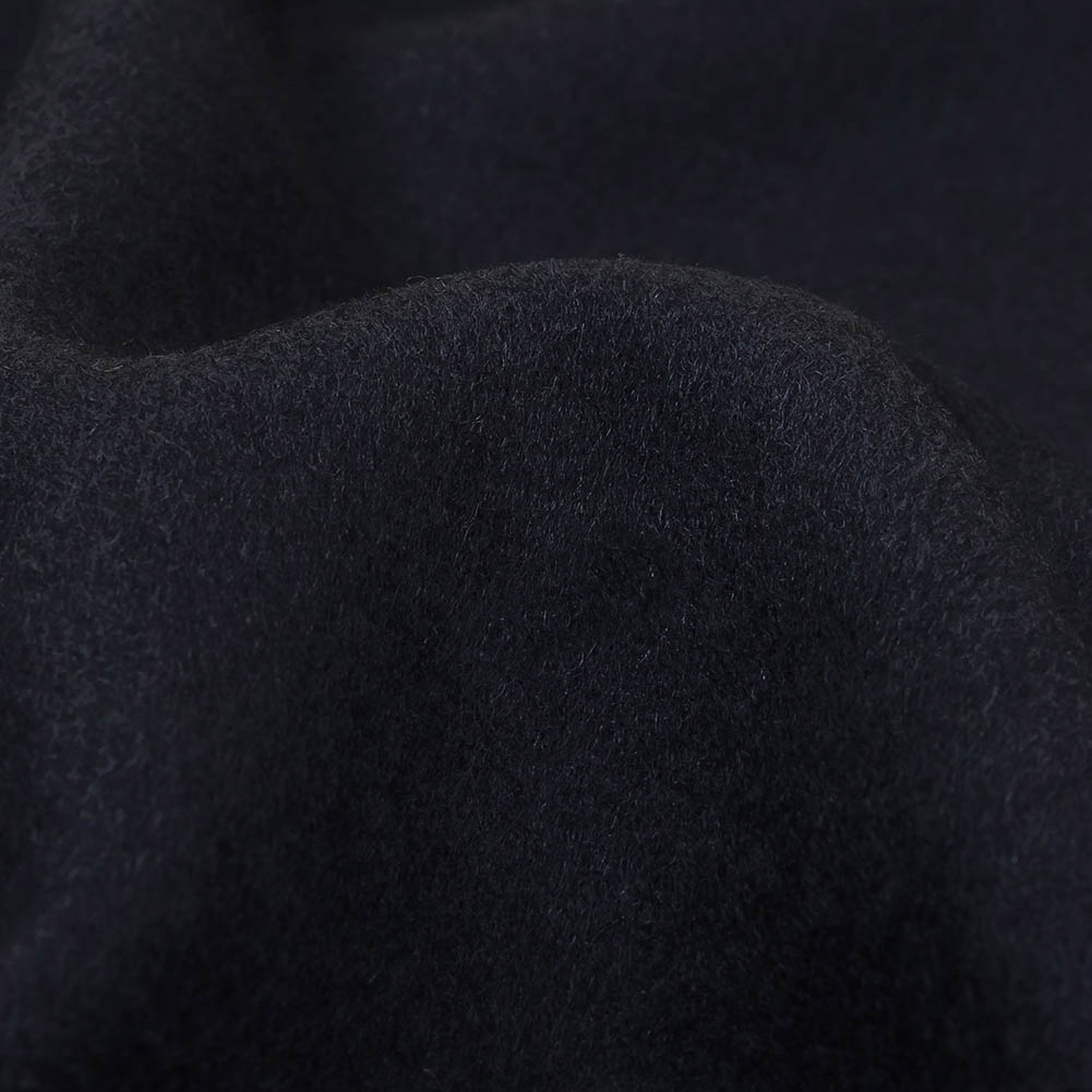 Night Sky Brushed Wool Twill Double Cloth Coating Detail Night Sky Brushed Wool Twill Double Cloth Coating Detail