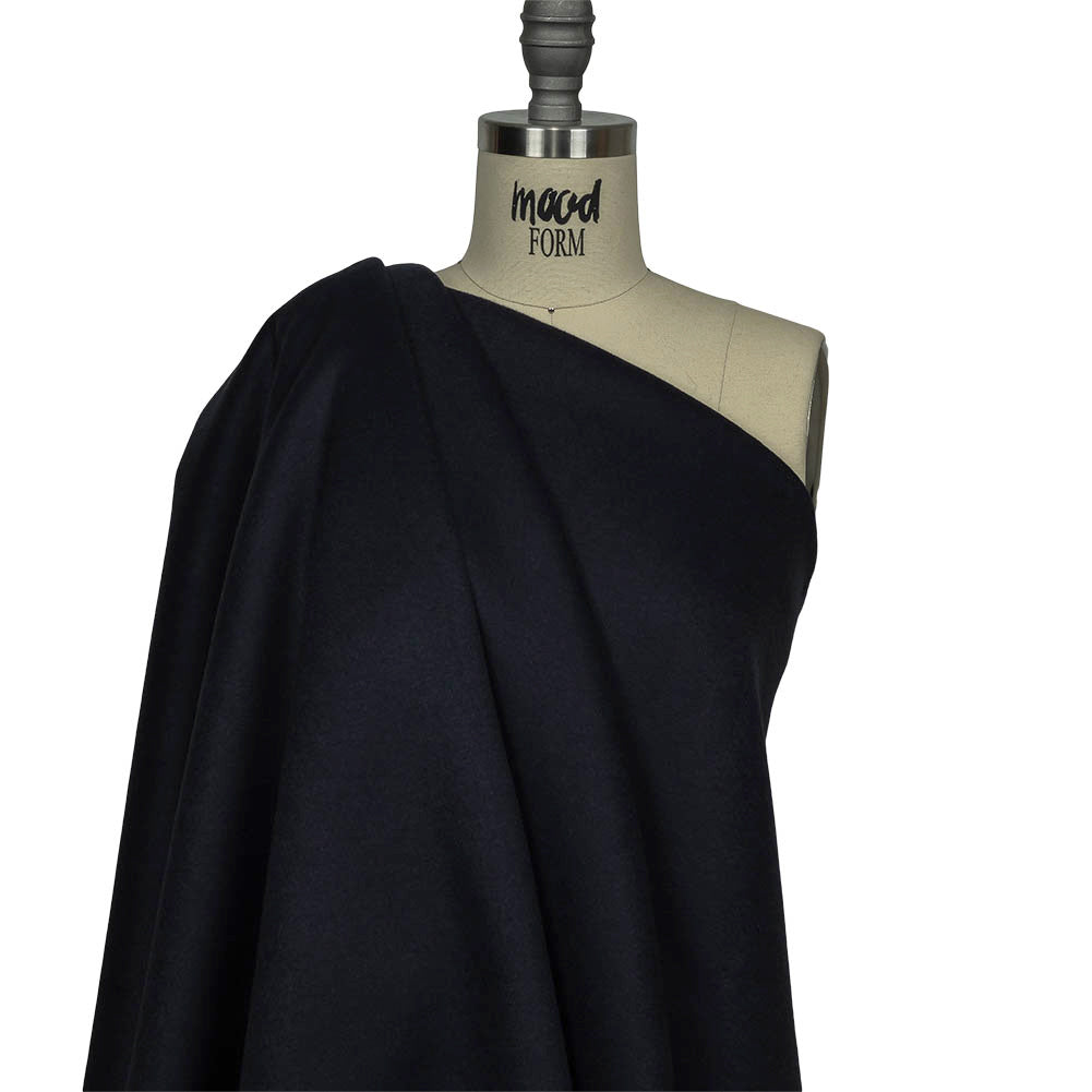 Night Sky Brushed Wool Twill Double Cloth Coating Drape Night Sky Brushed Wool Twill Double Cloth Coating Drape